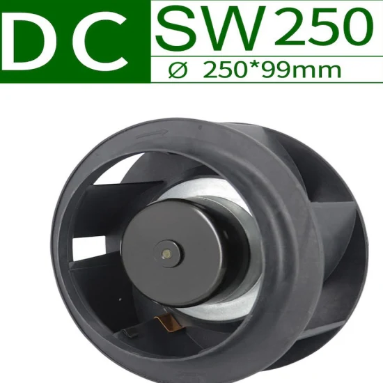 Ventilador centrífugo de CA con impulsor de plástico Sw250ha3 AC380V